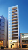 Hotel facade.