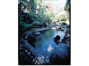 Open-air bath.