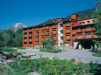Hotel facade. Hotel facade.